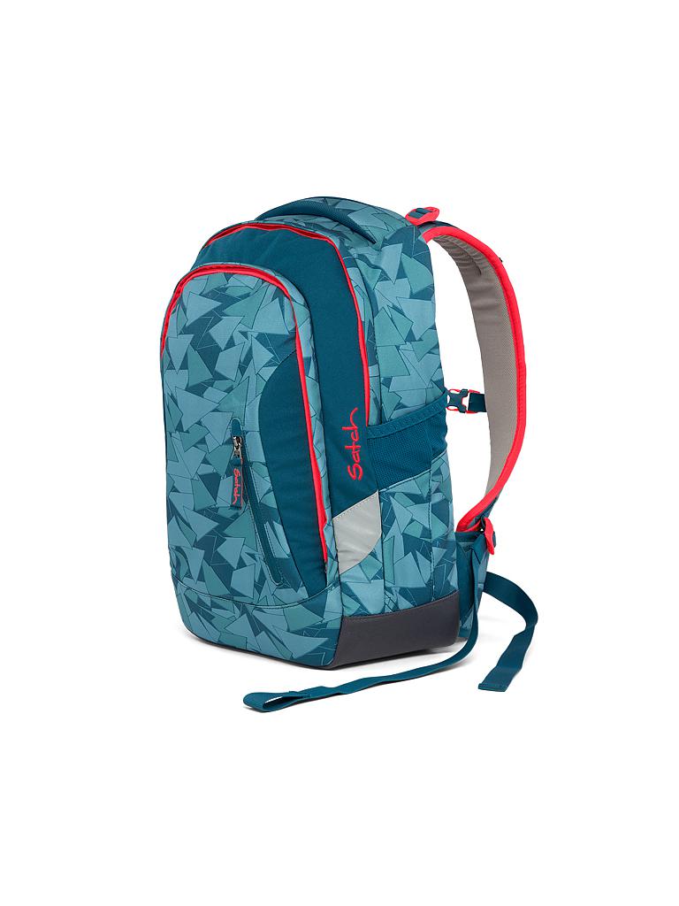 SATCH | Schul-Rucksack "Sleek-Petrol Triangle" | 