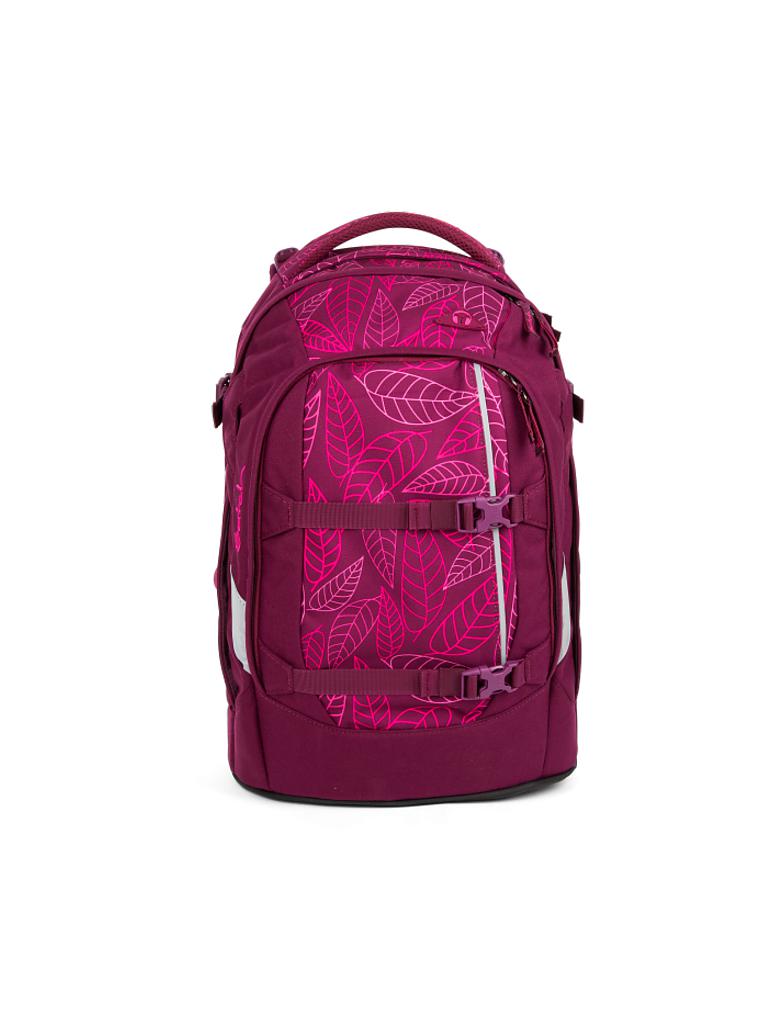 SATCH | Schulrucksack "Satch Pack - Purple Leaves" | pink