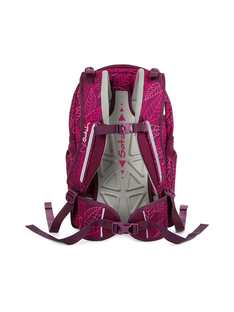 SATCH | Schulrucksack "Sleek - Purple Leaves" | keine Farbe