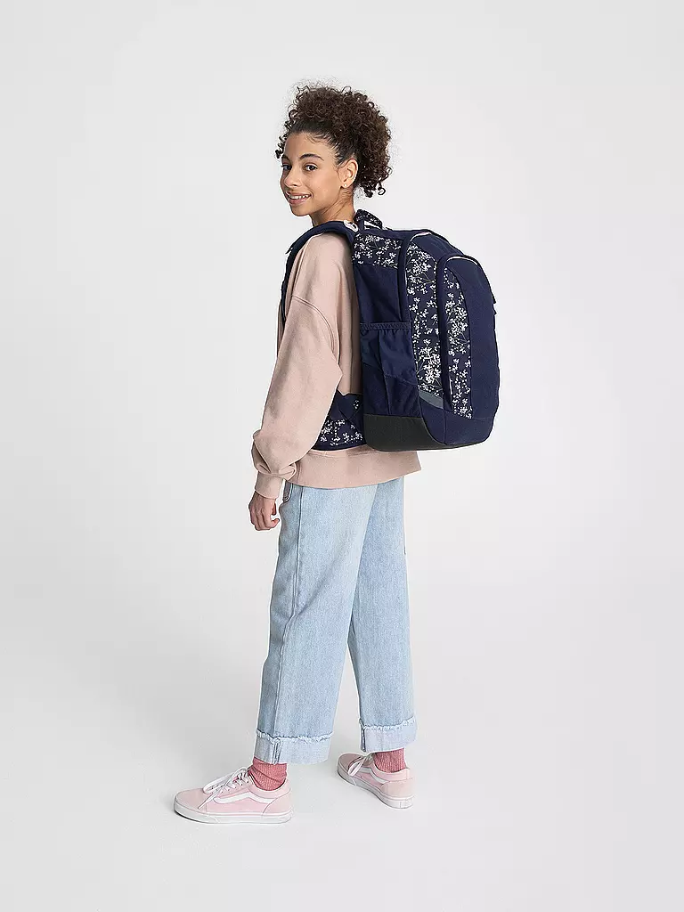 SATCH | Schulrucksack Air Bloomy Breeze | dunkelblau