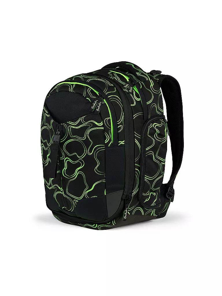 SATCH | Schulrucksack Match Green Supreme | schwarz