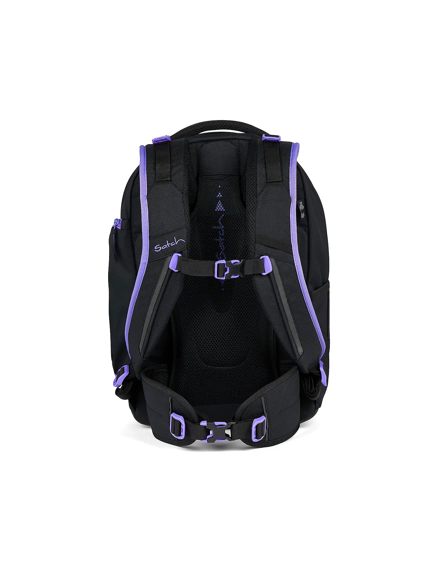 SATCH | Schulrucksack Match Purple Phantom | schwarz
