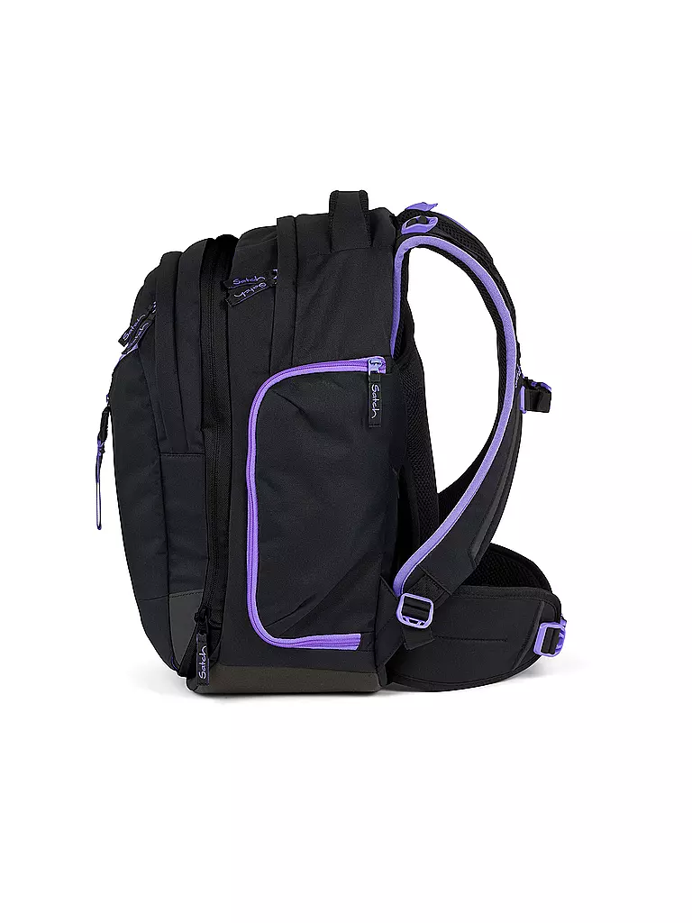 SATCH | Schulrucksack Match Purple Phantom | schwarz