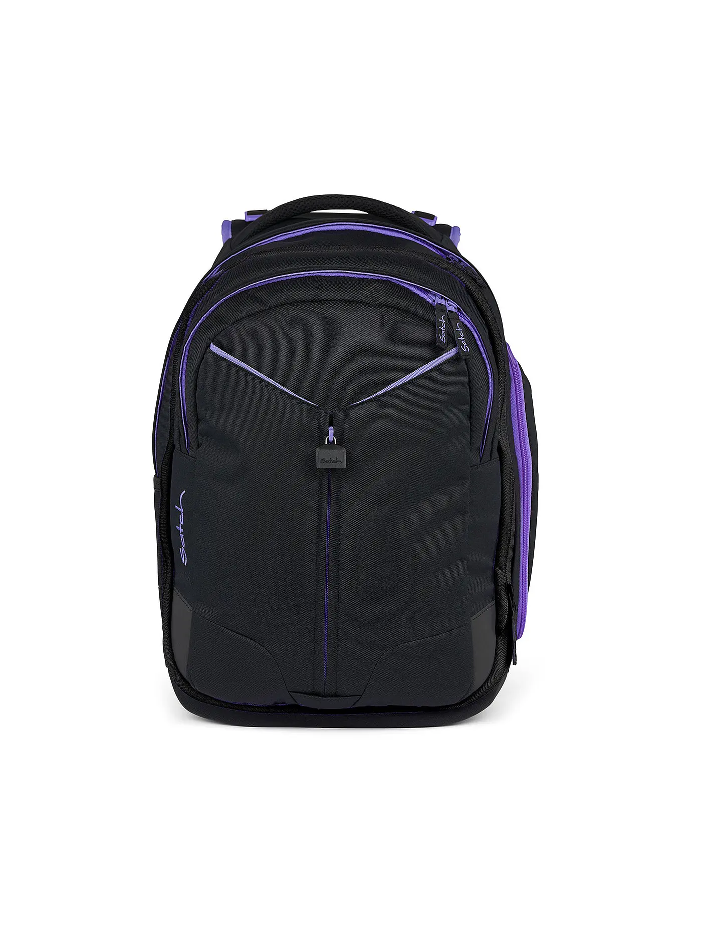 SATCH | Schulrucksack Match Purple Phantom | schwarz