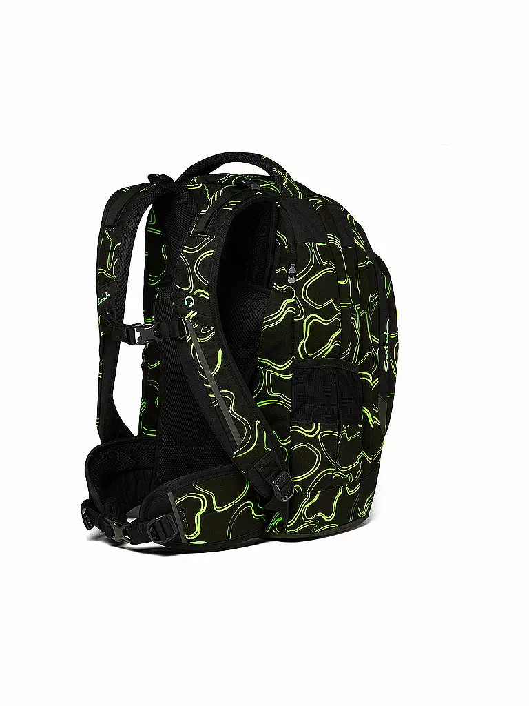 SATCH | Schulrucksack Pack - Green Supreme | schwarz