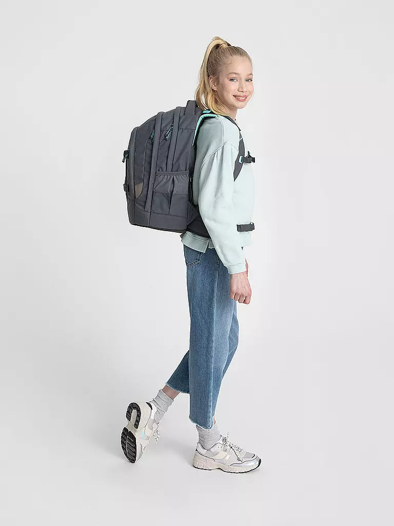 SATCH | Schulrucksack Pack - Mint Phantom | grau