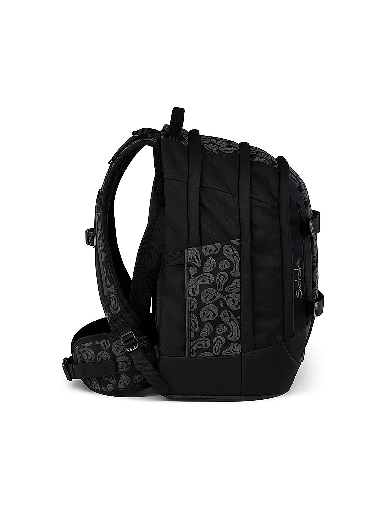 SATCH | Schulrucksack Pack Set Blurry Faces | Schwarz