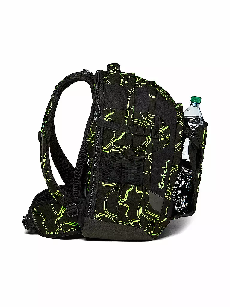 SATCH | Schulrucksack Satch Match Green Supreme | schwarz