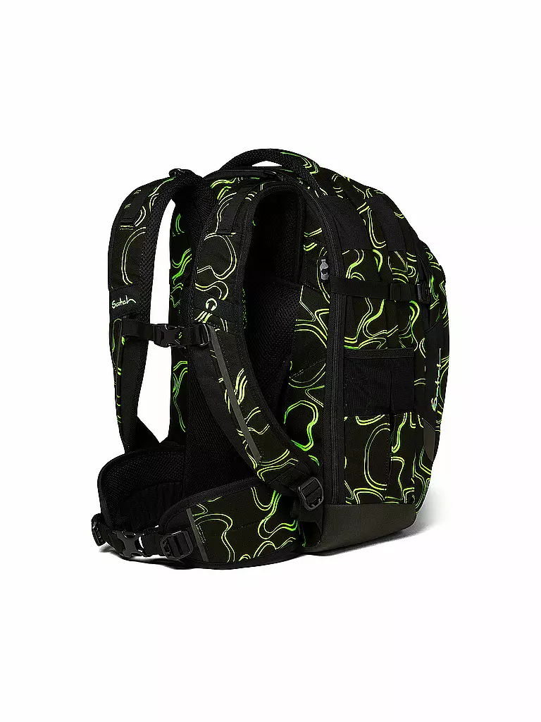 SATCH | Schulrucksack Satch Match Green Supreme | schwarz