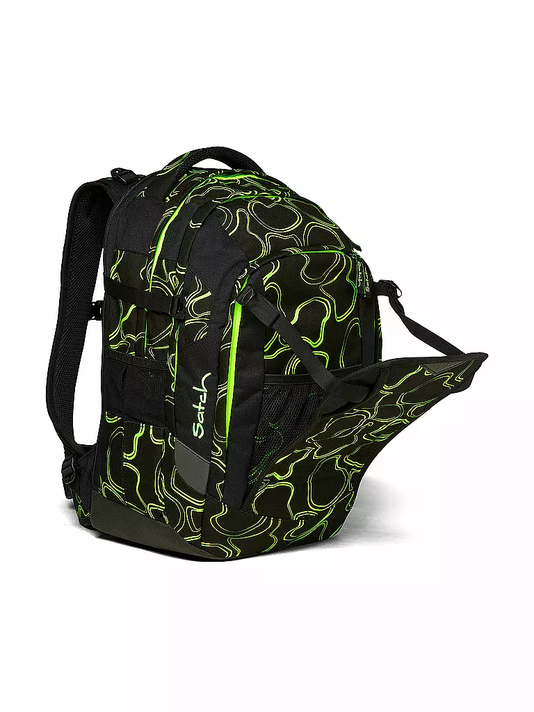 SATCH | Schulrucksack Satch Match Green Supreme | schwarz