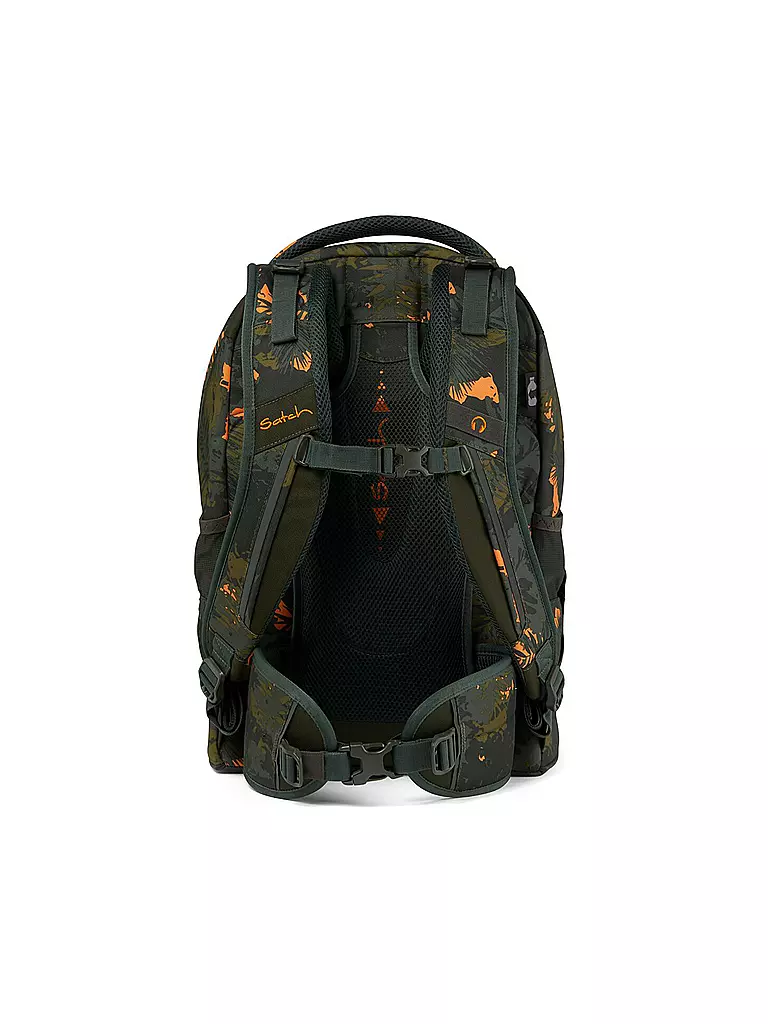 SATCH | Schulrucksack Satch Pack Jurassic Jungle | dunkelgrün