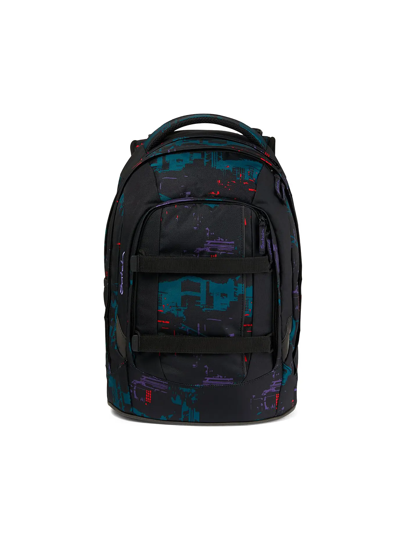 SATCH | Schulrucksack Satch Pack Bright Faces | schwarz