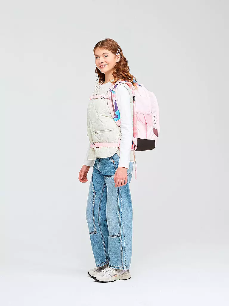 SATCH | Schulrucksack Satch Sleek Candy Clouds | rosa