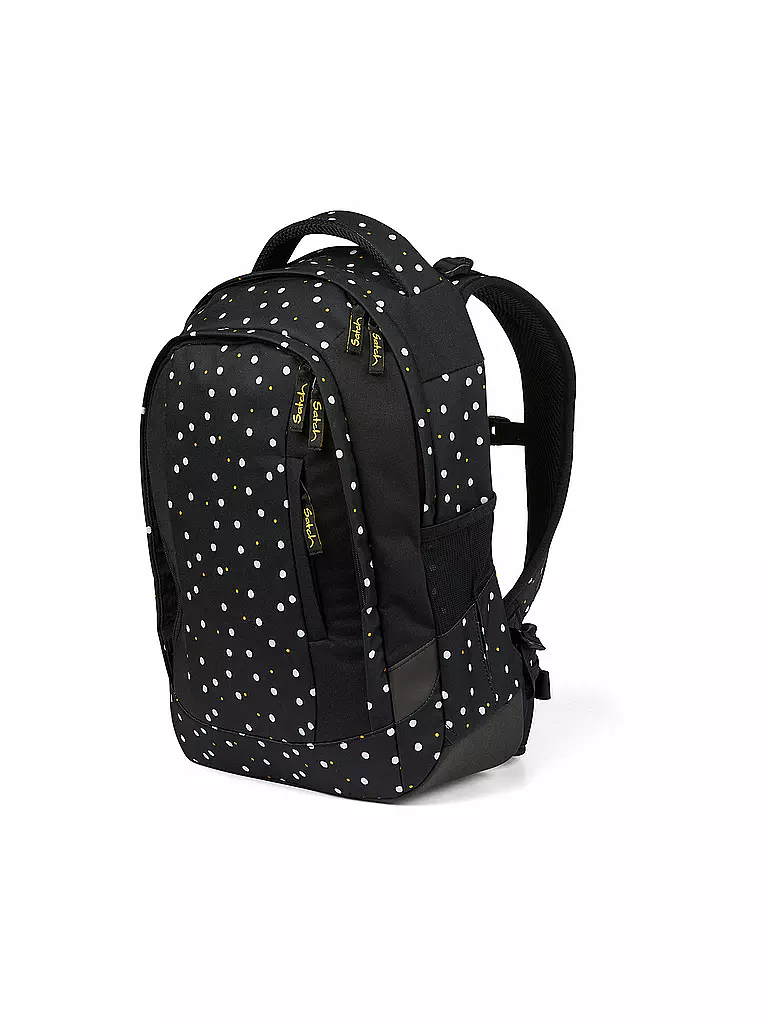 SATCH | Schulrucksack Sleek - Lazy Daisy | schwarz