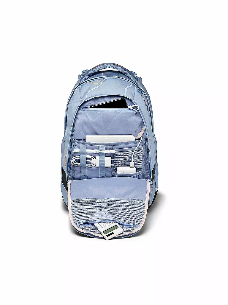 SATCH | Schulrucksack Sleek - Vivid Blue | hellblau