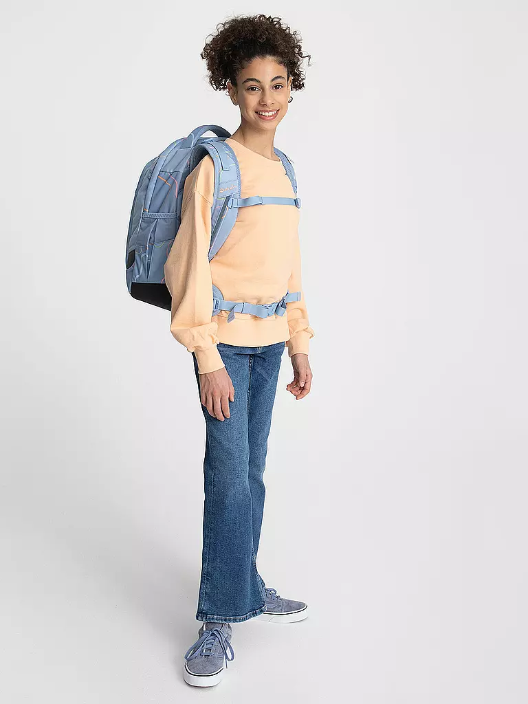 SATCH | Schulrucksack Sleek - Vivid Blue | hellblau