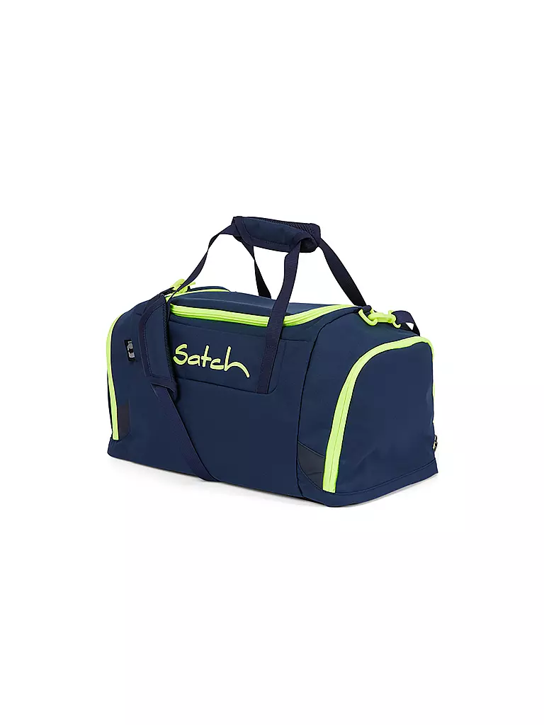 SATCH | Sporttasche Toxic Yellow | dunkelblau