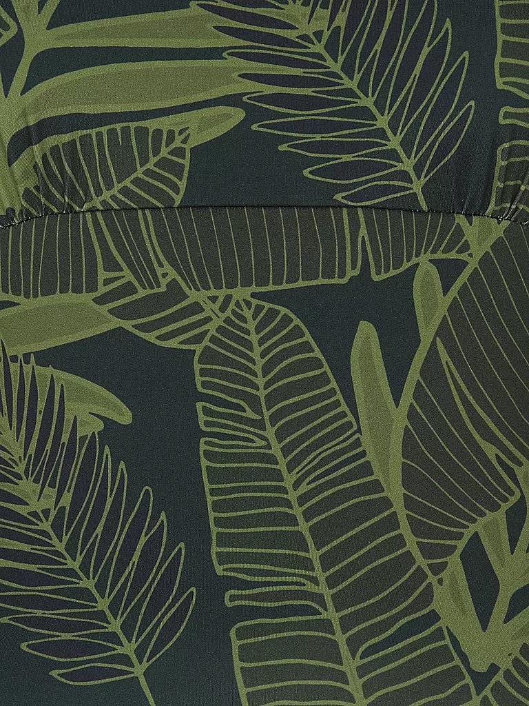 SAVE THE DUCK | Damen Badeanzug ONDINE macro palms green | olive