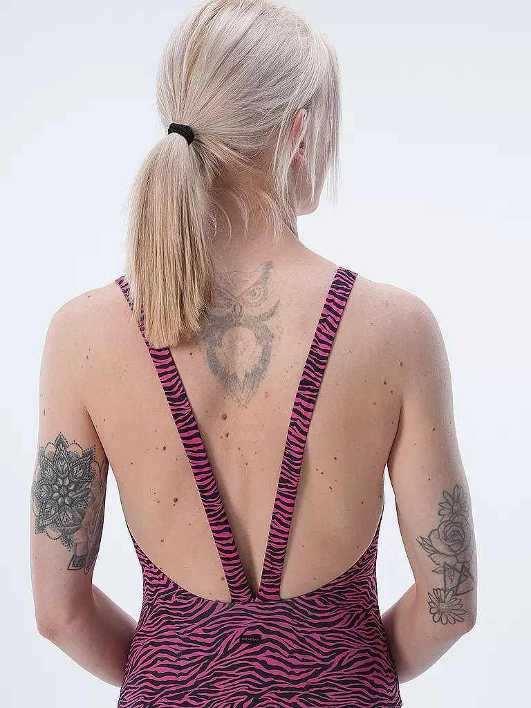 SAVE THE DUCK | Damen Badeanzug ONDINE pink tiger | pink