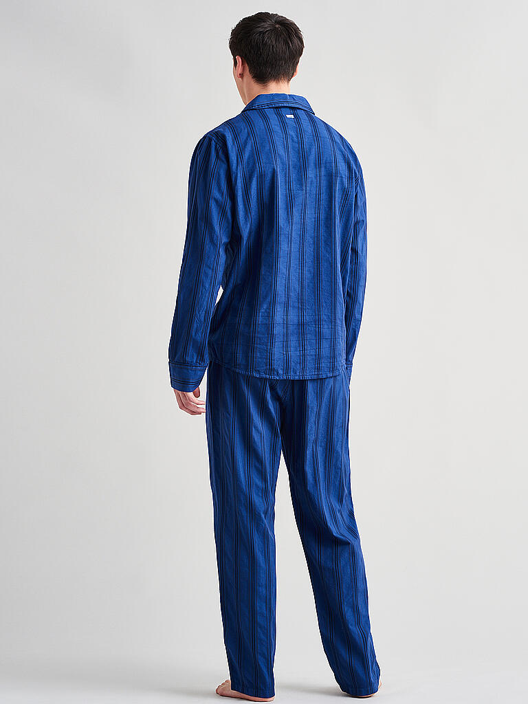 SCHIESSER REVIVAL | Pyjama Alfred | blau