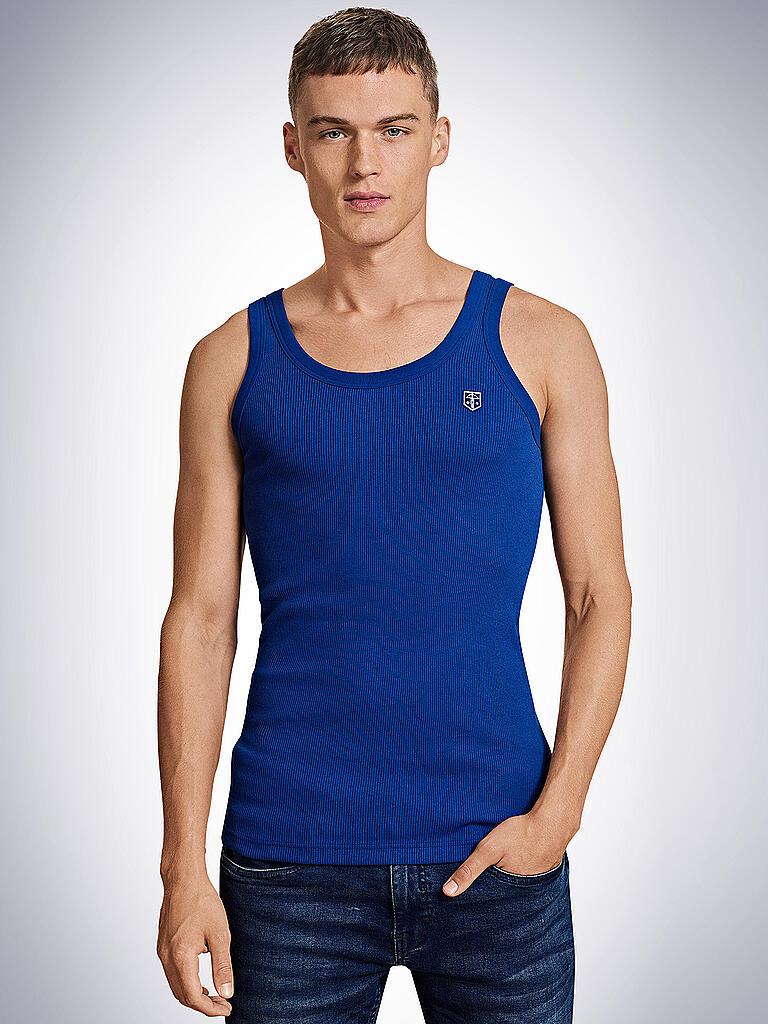 SCHIESSER REVIVAL | Tank Top " Friedrich " | blau