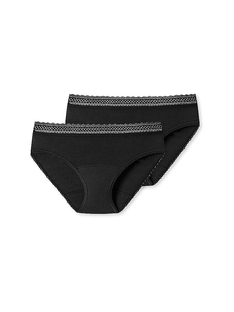 Periodenslip 2er Pkg. schwarz schwarz 46-48 damen