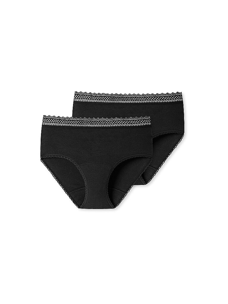 SCHIESSER Periodenpanties 2er Pkg. schwarz | 46-48
