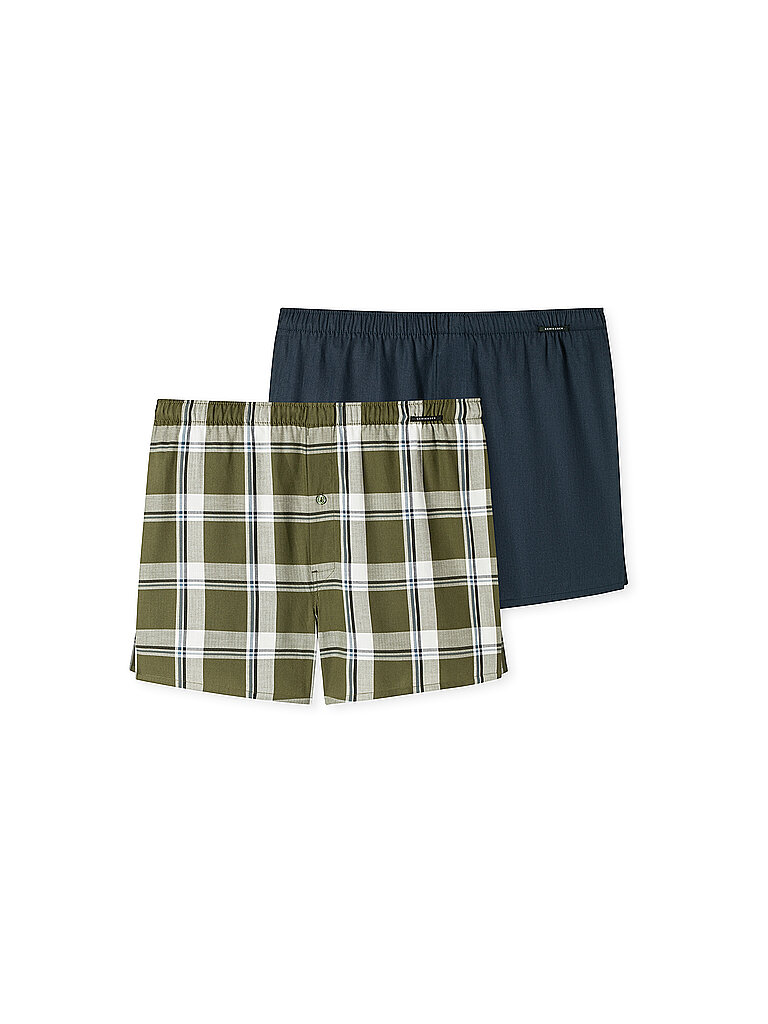Boxershorts 2er Pkg. sortiert 4 olive S herren