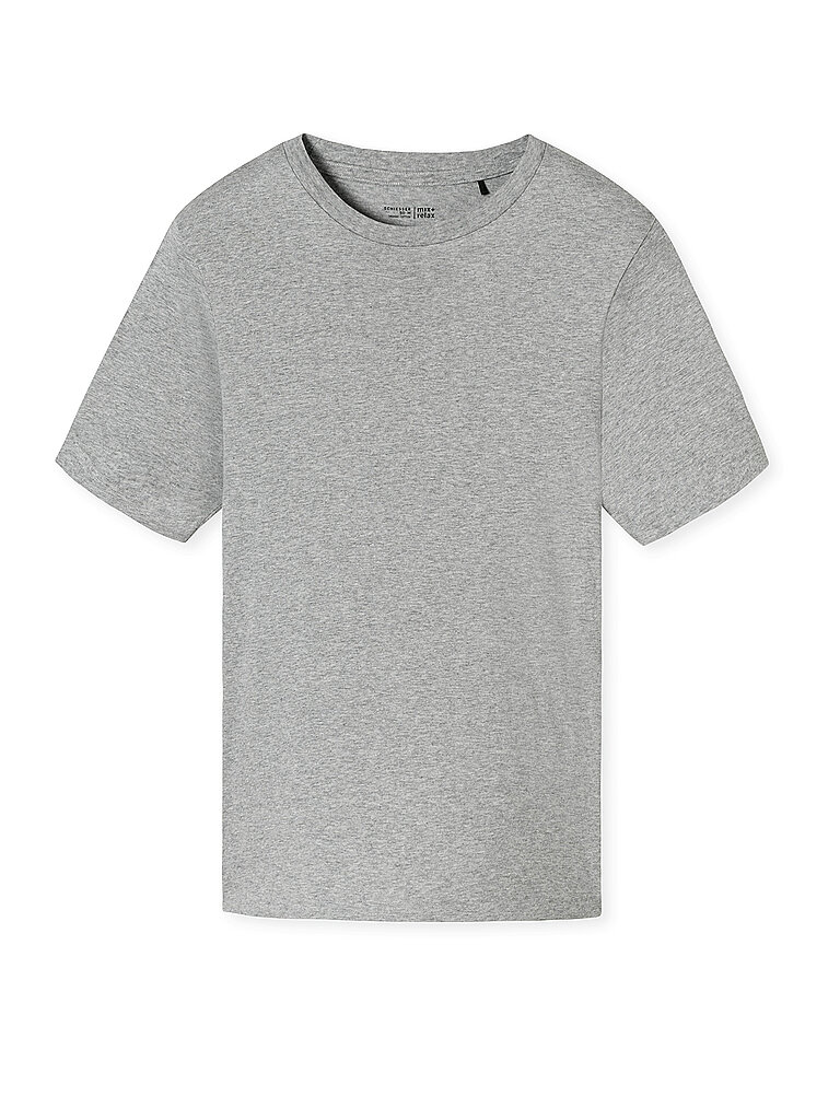 Pyjama Shirt grau-mel. grau 56 herren