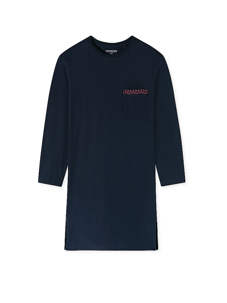 Nachthemd - Sleepshirt nachtblau dunkelblau 48 herren
