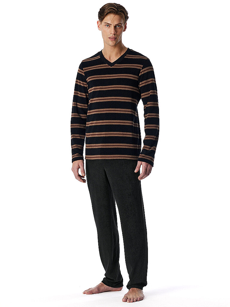 SCHIESSER Pyjama  dunkelrot | 54
