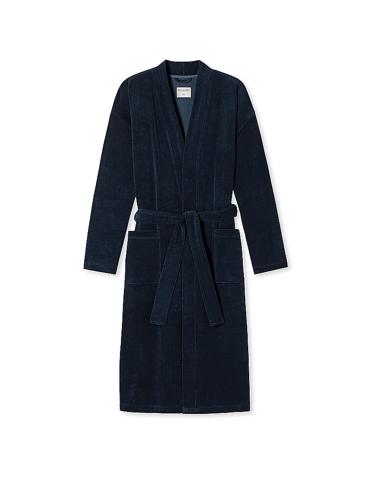 SCHIESSER Bademantel  dunkelblau | L