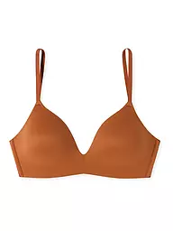 SCHIESSER | BH gepadded ohne Bügel " Invisible Soft " sand | braun