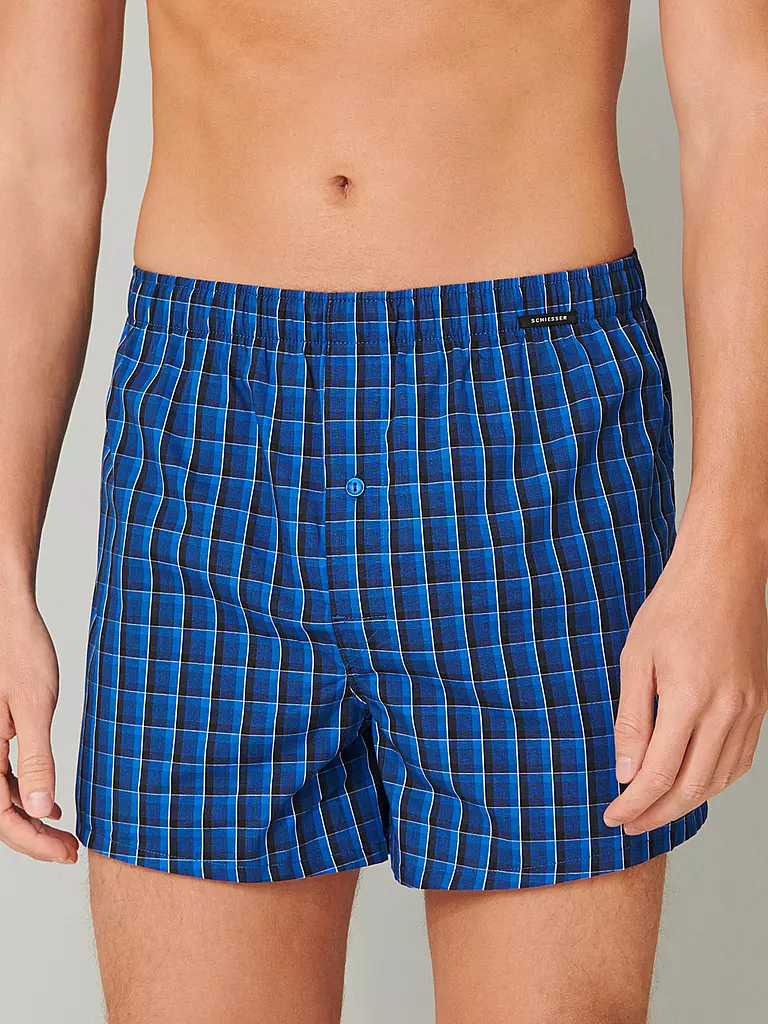 SCHIESSER | Boxershorts 2er Pkg  | blau