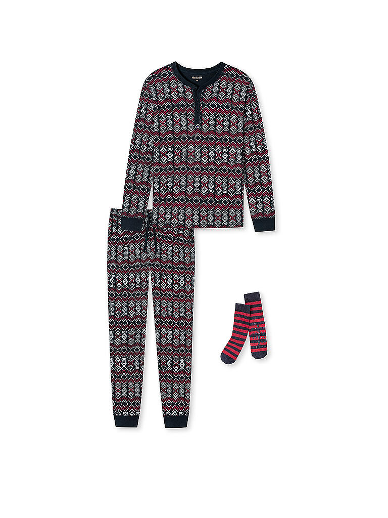 SCHIESSER | Geschenkset Pyjama | blau