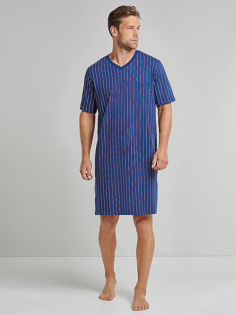 SCHIESSER | Herren Nachthemd | blau