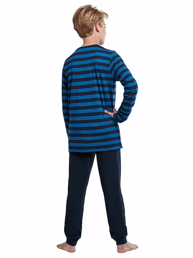 SCHIESSER | Jungen Pyjama  | blau