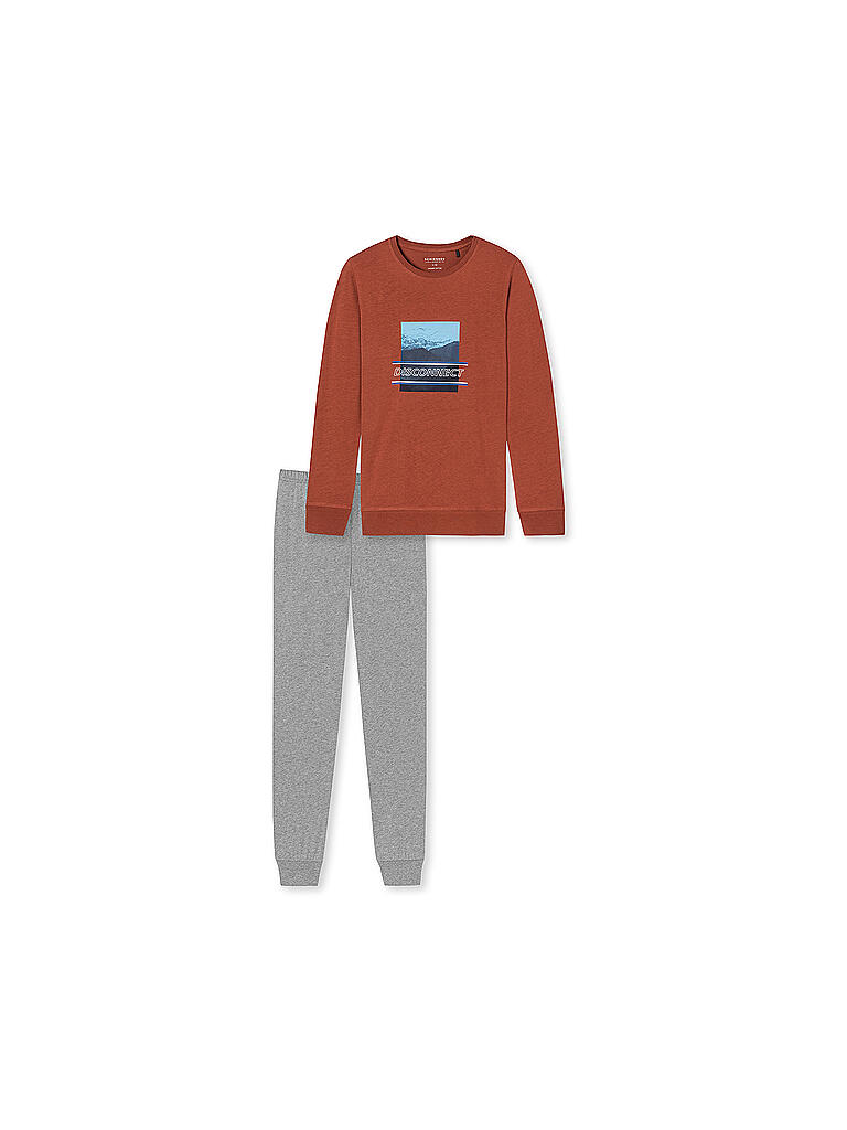 SCHIESSER | Jungen Pyjama | orange