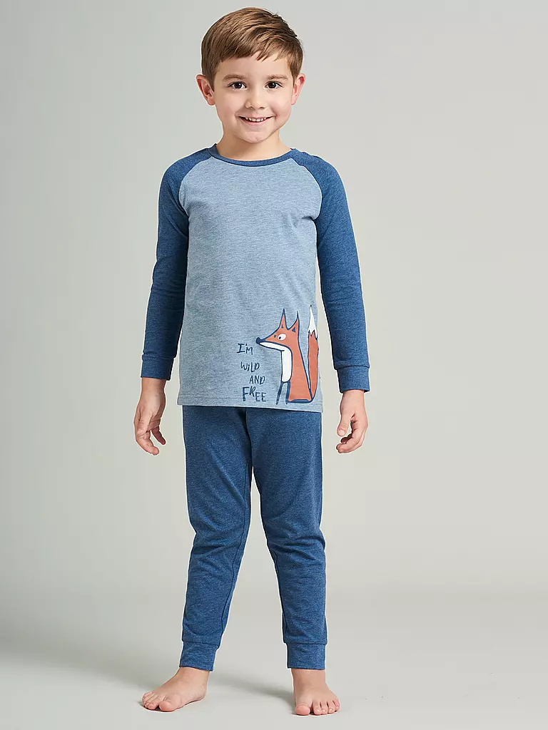 SCHIESSER | Jungen Pyjama | blau