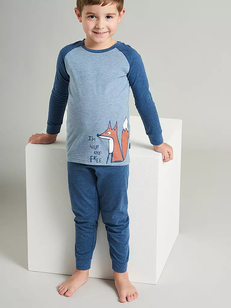 SCHIESSER | Jungen Pyjama | blau