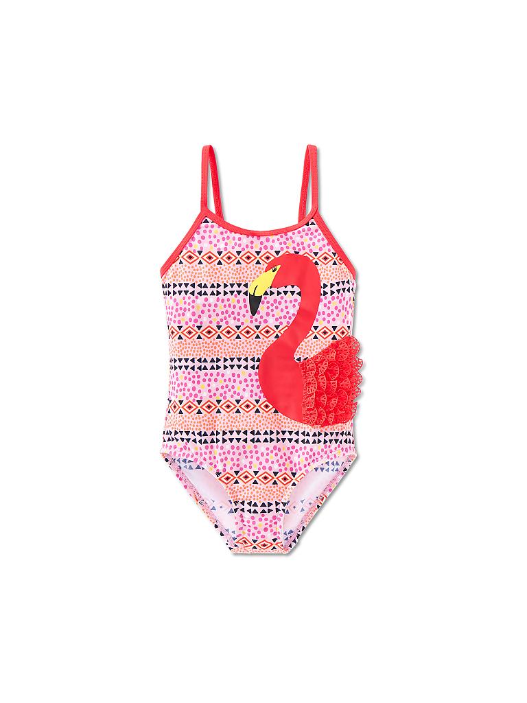 SCHIESSER | Mädchen Badeanzug "Flamingo" | orange