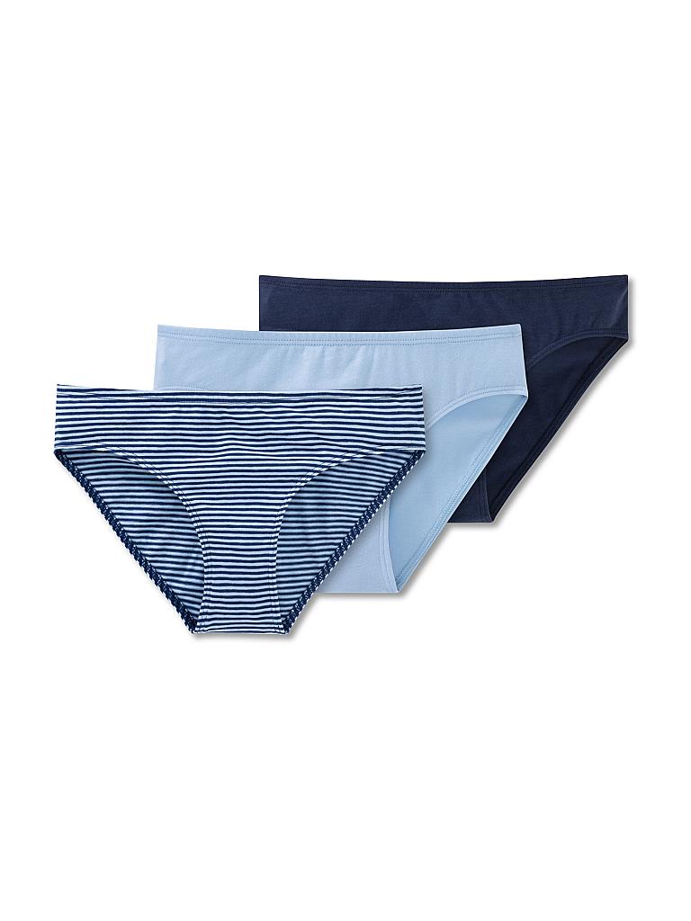 SCHIESSER | Mädchen Slip 3er Pkg | blau