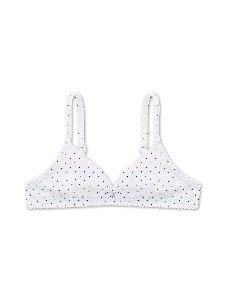 SCHIESSER | Mädchen-Bustier Dots | weiß