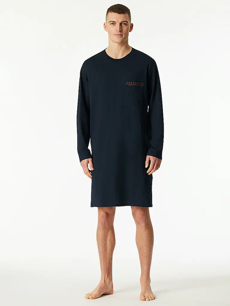 SCHIESSER | Nachthemd - Sleepshirt | Blau