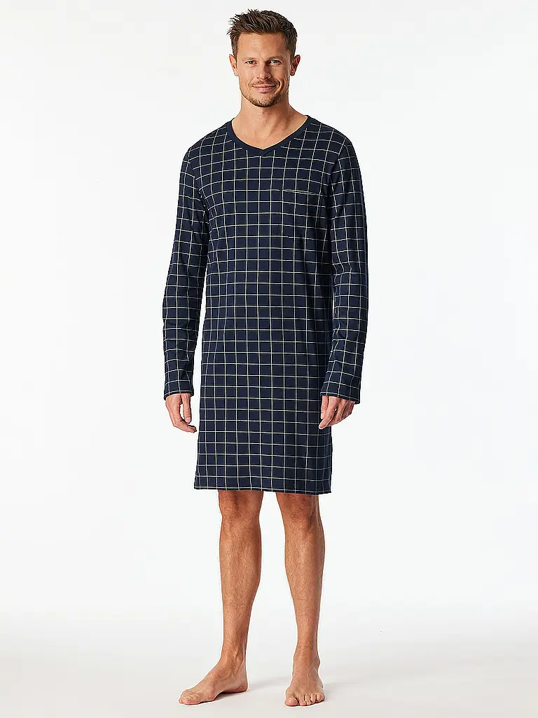 SCHIESSER | Nachthemd  | Blau