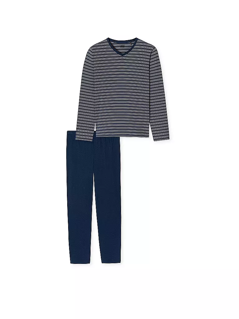 SCHIESSER | Pyjama  | blau