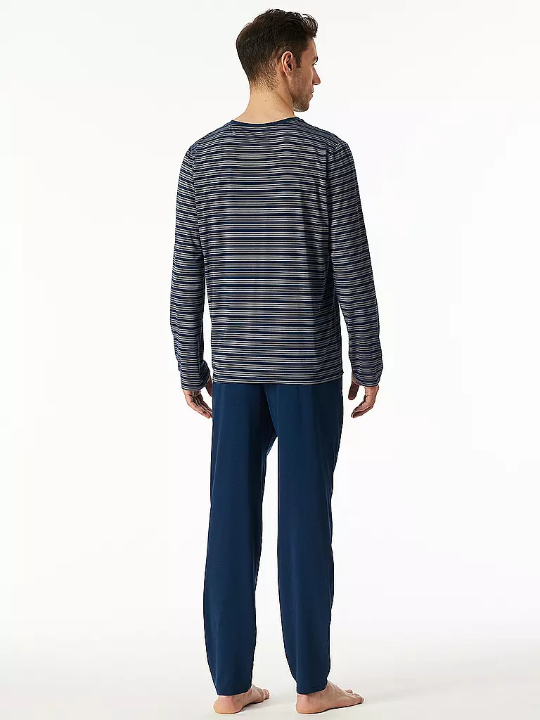 SCHIESSER | Pyjama  | blau