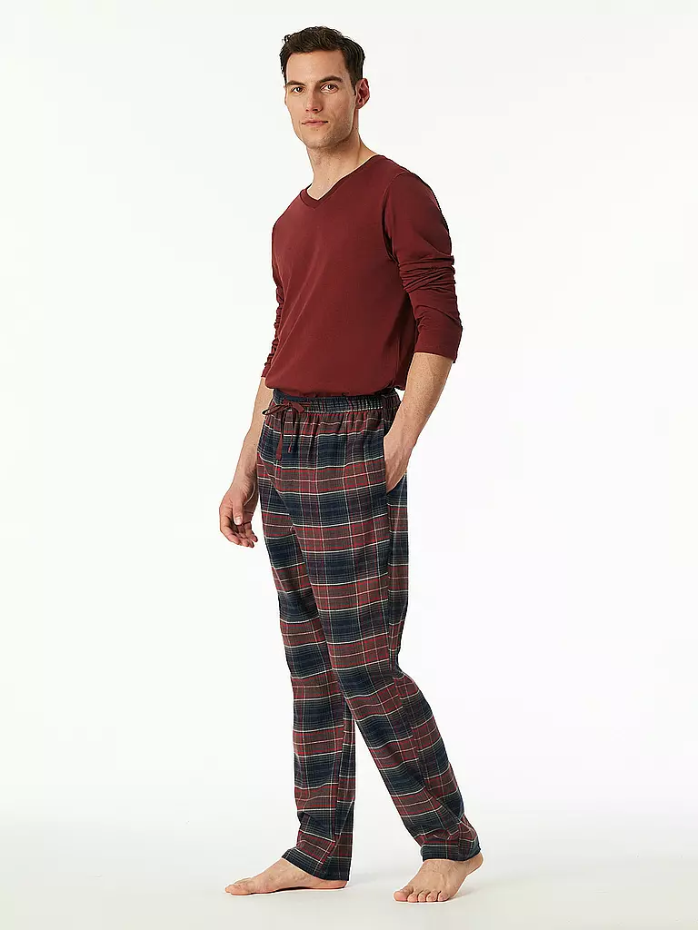 SCHIESSER | Pyjama Hose | blau