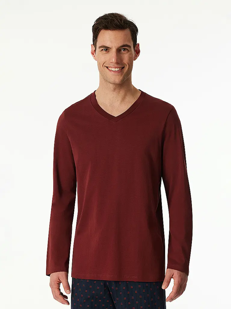 SCHIESSER | Pyjama Langarmshirt MIX + RELAX | 