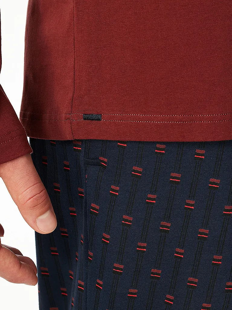SCHIESSER | Pyjama Langarmshirt MIX + RELAX | 
